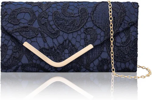 Vista 15 de Bolso de mano Larcenciel para mujer, bolso de lentejuelas brillante con cadena, bolso de noche con destellos para fiestas y graduaciones