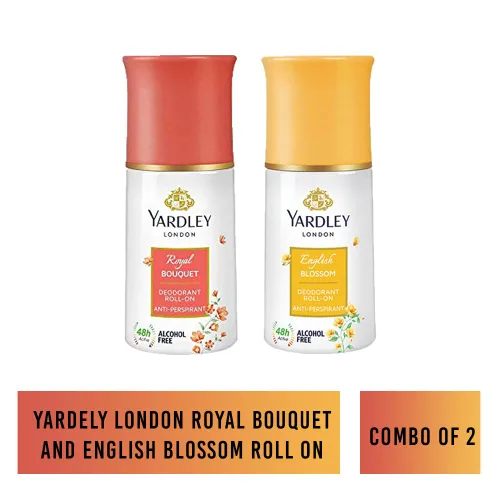 Vista 2 de Yardley Ramo real y flor inglesa Roll-on, combo de 2