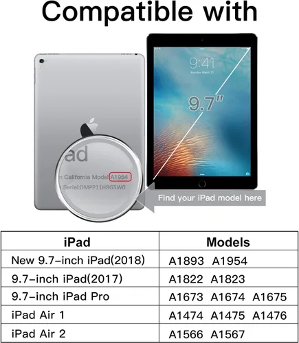 Vista 3 de JETech Protector de pantalla de privacidad para iPad (9.7 pulgadas, modelo 2018/2017, 6ª/5ª generación) y iPad Air 2, película de vidrio templado