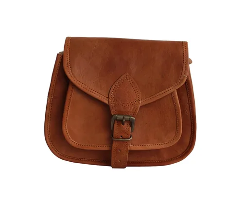 Vista 3 de LUST cartera bandolera de cuero, jipi, para viaje, para iPad, de 9 x 7 pulgadas, para mujer