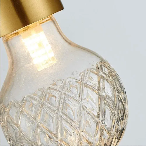 Vista 3 de Bedroom Glass Shade Small Pendant Lighting, Adjustable Ceiling Hanging Mount Lamp Compatible with Dinning Room Hallway Cafe Cloakroom Suspension
