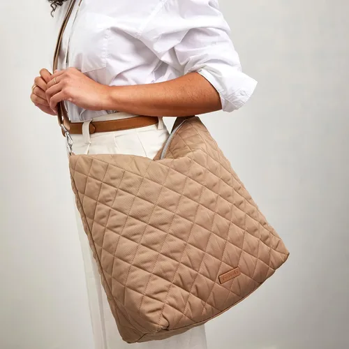 Vista 4 de Vera Bradley Bolso de hombro Hobo de gran tamaño de sarga de alto rendimiento