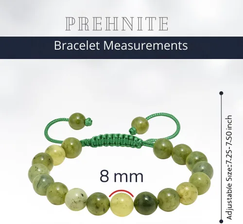 Vista 31 de Adjustable Crystal Bracelet – Gemstone Bead Bracelet with Adjustable Macrame String – Chic Gemstone Bracelet for Men and Women – 8mm Round Healing