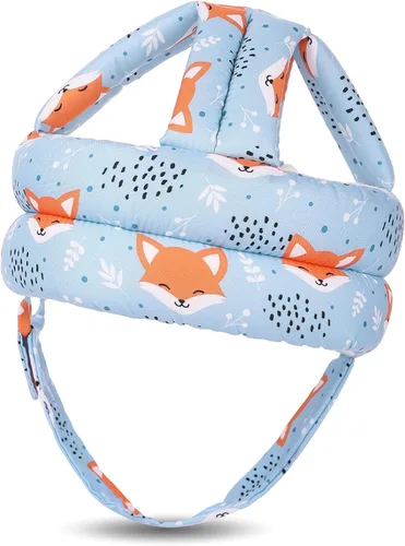 Vista 18 de Protector de cabeza de bebé para gatear caminando, casco de bebé ajustable sin golpes y cojín suave, gorra de seguridad infantil para niños que