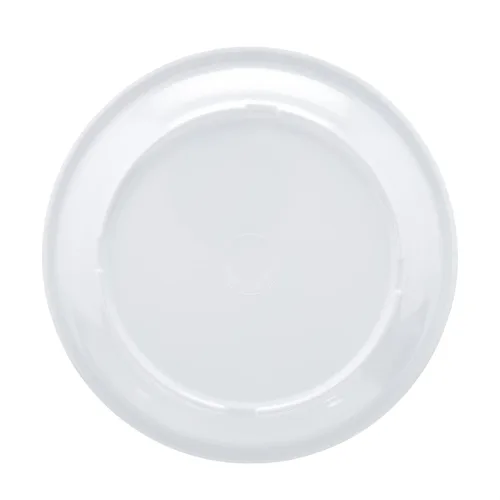 Vista 4 de Amazon Basics Plato de melamina (plástico), juego de 6 piezas, 9 pulgadas, blanco