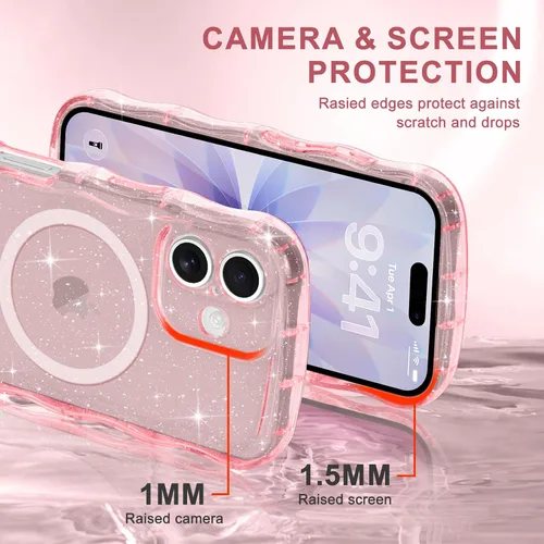 Vista 278 de Pepmune Funda magnética para iPhone 17 Pro Max, color rosa