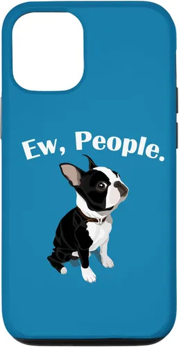 Vista 28 de Funny Mens Womens Kids Cartoon Ew People Bostie Dog Lover Case for iPhone 17