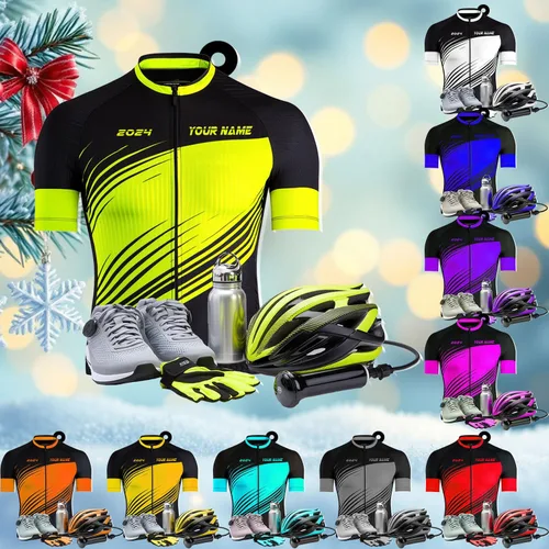 Vista 21 de Adorno personalizado para ciclismo de montaña, nombre personalizado y adorno para árbol de Navidad del año 2025, regalos de ciclista de montaña