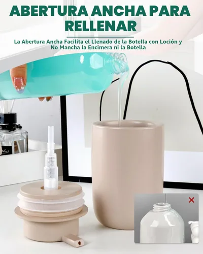 Vista 3 de BosilunLife Dispensador de bomba de loción para cocina, encimera de baño