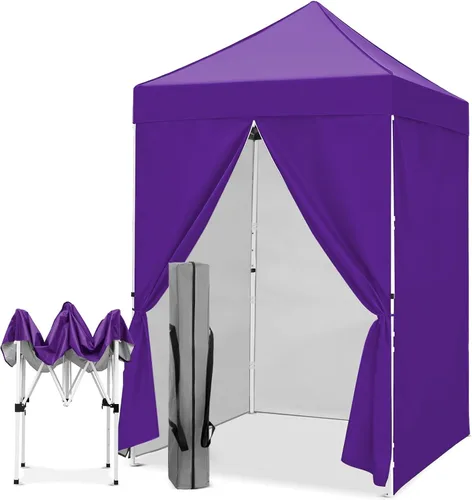Vista 52 de EAGLE PEAK - Toldo desplegable de 5 x 5, toldo instantáneo para exteriores, fácil de instalar, refugio plegable de pierna recta (beige)