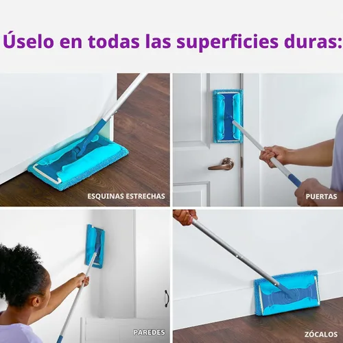 Vista 9 de Rejuvenate Almohadillas de microfibra para barredora, se adapta a