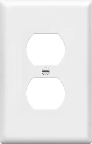 Vista 76 de ENERLITES Placa de pared dúplex para tomacorriente para receptáculos, cubierta de toma de corriente eléctrica jumbo, acabado brillante, de gran Negro