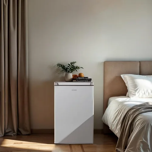 Vista 10 de Frigidaire Mini refrigerador, compartimento compacto para congelador, control de termostato ajustable, puerta reversible, serie contemporánea, 4.5