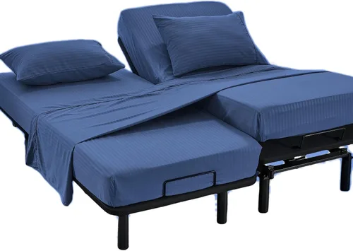 Vista 7 de Kingnex Sábanas a rayas para sofá cama de 36 x 72 pulgadas, tamaño individual para sofá cama, microfibra suave de doble cepillado 1800, 3 piezas