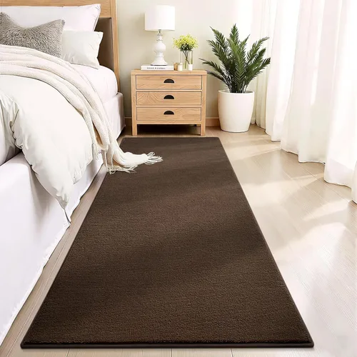 Vista 10 de Vasofe Alfombra de pasillo negra de 2 x 4 pulgadas, alfombra antideslizante de espuma viscoelástica gruesa para interiores, para guardería Negro