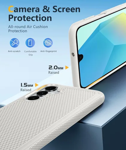 Vista 410 de FNTCASE Funda para iPhone 17 Pro: Fundas delgadas translúcidas de color azul claro compatibles con MagSafe, protección completa de la cámara