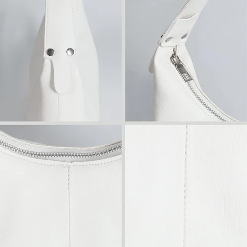 Vista 7 de NIUEIMEE ZHOU Bolsos Hobo para mujer, estilo retro, de cuero vegano, bolso de mano