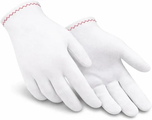 Vista 9 de Guantes de inspección de nylon blancos para la joyería, moneda, reloj y manejo de arte