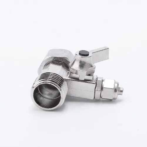 Vista 9 de 1/2" M/F Tee válvula de bola, 1/4" OD Comp adaptador de salida