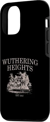 Vista 2 de iPhone 14 Cumbres borrascosas, Catherine Earnshaw y Heathcliff, funda Bronte