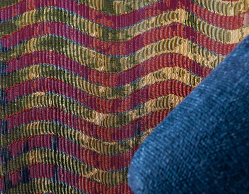 Vista 5 de Unique Loom - Alfombra colección de círculos abstractos, de transición para interiores y exteriores, beige, Polipropileno, Púrpura (Multi/Purple)