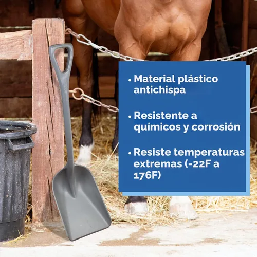 Vista 3 de REMCO Polipropileno Industrial higiénico Pala, 24", Gris, 1