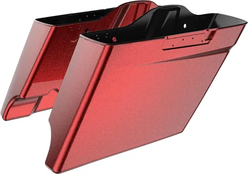 Vista 69 de Alforjas extendidas para Harley Touring Street Glide, Electra Glide, Road Glide 2014-2023 (whisky ámbar)