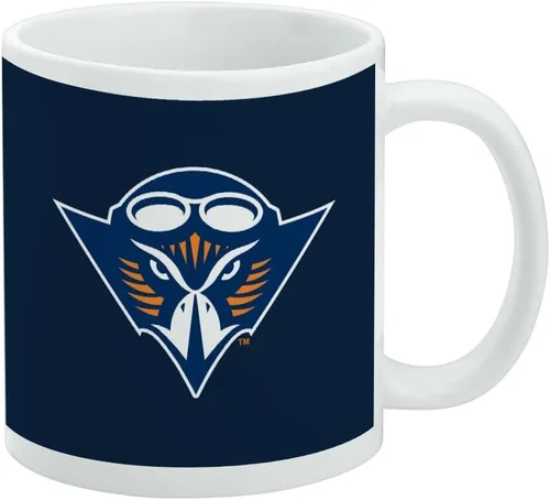 Vista 6 de Taza de cerámica con el logotipo principal de la Universidad Rider, taza de regalo novedosa para café, té y bebidas calientes, 11oz, blanca