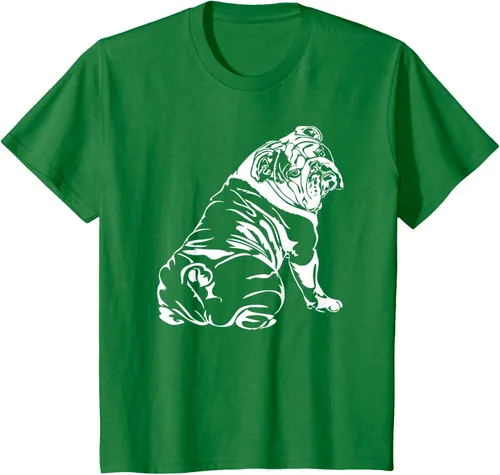 Vista 35 de Gracioso Bulldog Inglés playera perro Hund playera regalo, Azul (Heather blue)