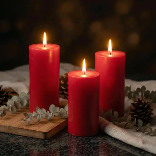 Vista 37 de Richland® Juego de 20 velas de pilar de 2 x 3 pulgadas, color marfil sin perfume