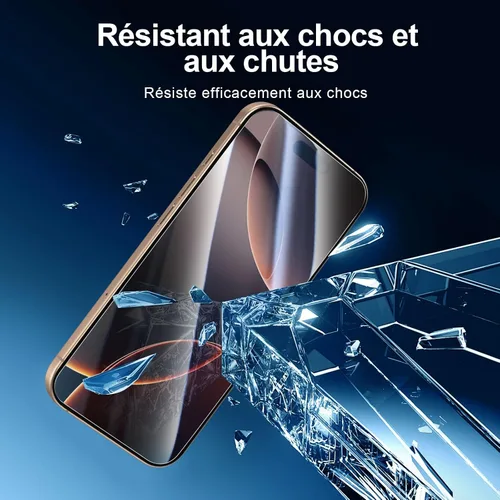 Vista 111 de NEW'C Paquete de 3 protectores de pantalla de privacidad para iPhone Air/iPhone 17 Air (6.5 pulgadas), película de vidrio templado antiespía