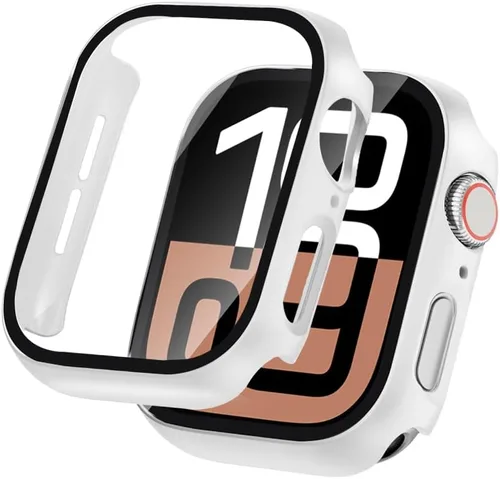 Vista 22 de Juego de 2 fundas de PC duro para Apple Watch SE 3 (2025) / SE2 / SE / Series 6/5/4, protector de pantalla de 40 mm, con protector de pantalla