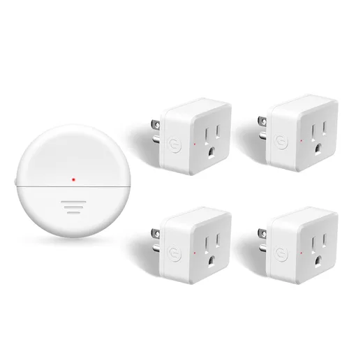 Vista 25 de NineLeaf - Enchufe de salida de control remoto, interruptor de luz de encendido y apagado inalámbrico desmontable 500FT Light Plug Decorator
