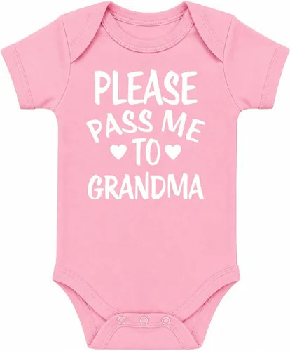 Vista 11 de CBTwear Please Pass Me to Grandma Funny Baby Bodysuit Negro