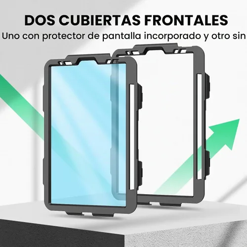 Vista 8 de SEYMAC Funda para iPad Pro 11 4ª/3ª/2ª/1ª generación 2022-2018, color negro
