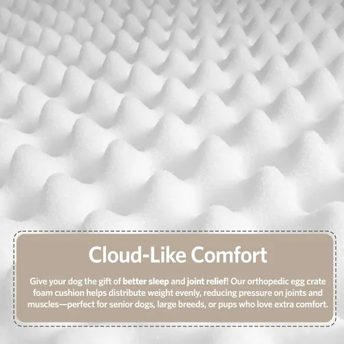 Vista 6 de MidWest Homes for Pets Orthoperdic - Cama para mascotas con protector de tela de teflón, XS marrón