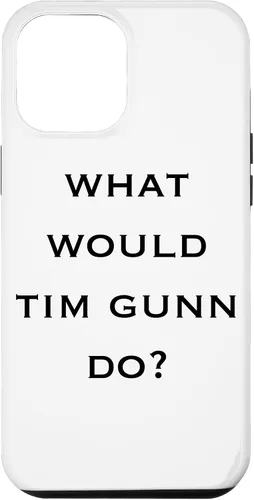Vista 4 de iPhone 11 Making the Cut "What Would Tim Gunn Do" - Carcasa de texto negro
