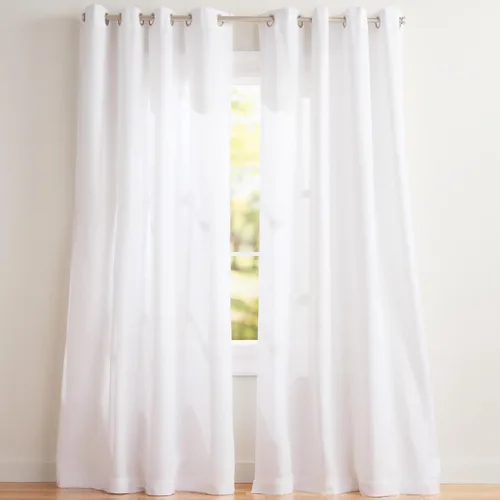 Vista 17 de Exclusive Home Loha - Par de paneles de cortinas de lino con ojales, 54 x 63 pulgadas, color beige