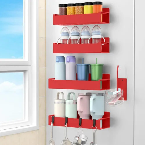 Vista 10 de HuggieGems Soporte Magnético para Botella de Agua para Refrigerador, Organizador de Portavasos para Stanley y Tumbler para Cocina, Paquete de 6