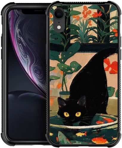 Vista 19 de DJSOK Funda compatible con iPhone XR, H American Eagle Flag con cuatro esquinas, protección a prueba de golpes, TPU suave y patrón de policarbonato