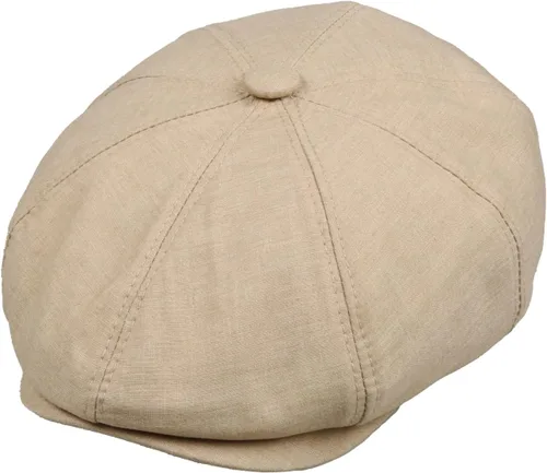 Vista 10 de Gorra de 8 paneles estilo Newsboy – Mezcla de lino con forro 100% de algodón