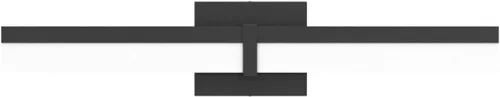 Vista 4 de Tipace Lámparas de baño negras de 24 pulgadas, luces LED modernas sobre espejo (luz blanca, 6000 K)