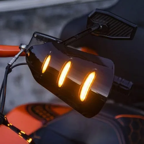 Vista 4 de Adavanblack - Guardia de mano con luces LED secuenciales y luces de marcha