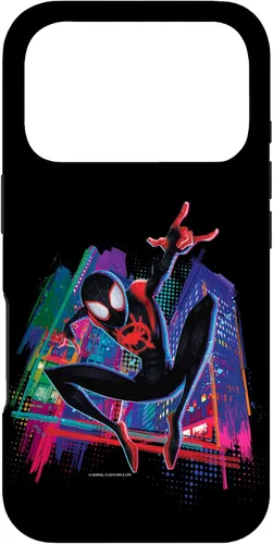 Vista 30 de Marvel Spider-Man Miles Morales Graffiti City - Carcasa para iPhone 17