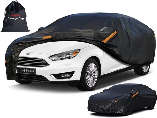 Vista 36 de Kayme Cubierta de auto SUV de 7 capas ajuste personalizado para BMW X1 (2009-2025), impermeable, para todo tipo de clima, para automóviles, cubierta