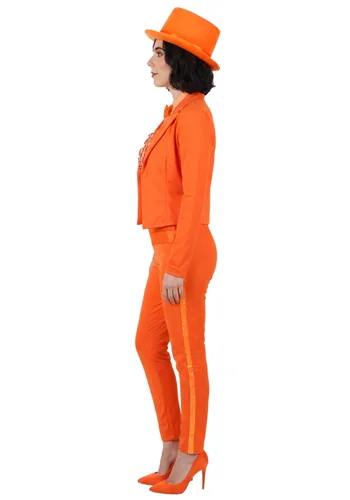 Vista 3 de Disfraz para Mujer de Lloyd Christmas Naranja de Dumb and Dumber Multicolor