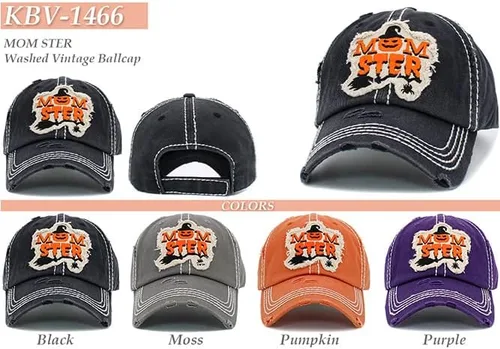 Vista 5 de ScarvesMe Gorra de béisbol para mujer, diseño de bruja mala, estilo vintage, desgastada