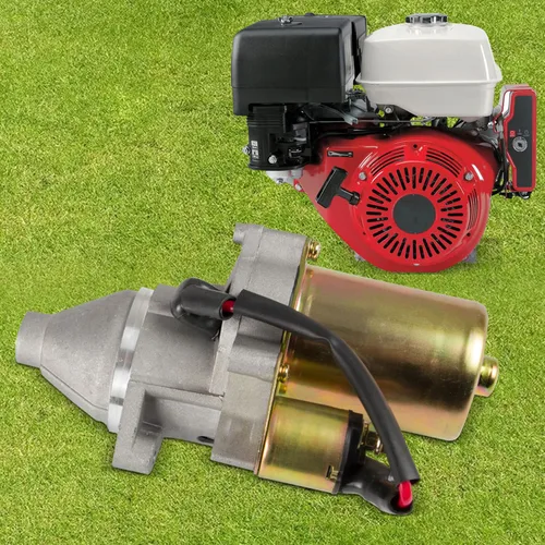 Vista 5 de Motor de arranque compatible con Honda GX340 GX390 GX420 11HP 13HP 16HP Afron, Allmand, Ditch Witch, con solenoide. Reemplaza 1280002750