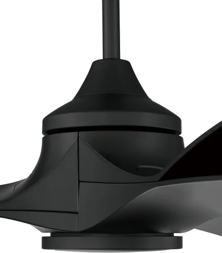 Vista 7 de Craftmade Ventilador de techo Bandeaux de 60 pulgadas con acabado negro plano, kit de luz LED (opcional), control remoto incluido, WiFi inteligente
