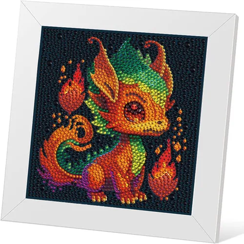 Vista 7 de Kits de Arte de Diamantes para Niños - Paquete de 4 Pinturas de Arte de Diamantes para Niños - Artes y Manualidades para Niños de 8 a 12 Años